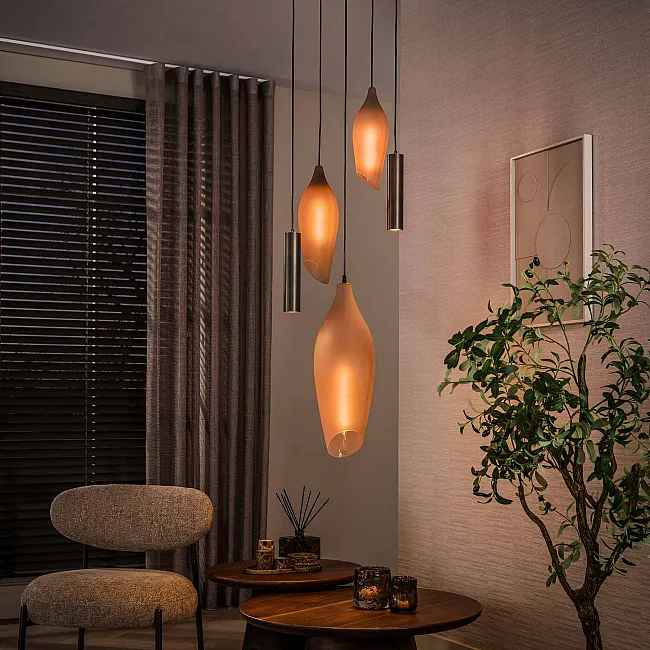 Luster Cocoon 5L Brown Frosted Glass