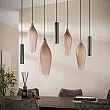 Luster 76-99F Cocoon 4+3L Brown Frosted Glass