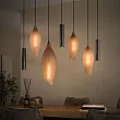 Luster 76-99F Cocoon 4+3L Brown Frosted Glass