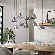 Luster 5+4L Conic Smoke Grey Glass