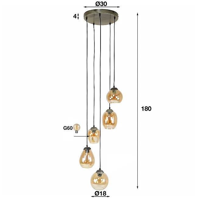 Luster 78-81A Bistro 5L Jantar Glass