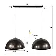 Luster 79-97U Dome 2L Urban Brown