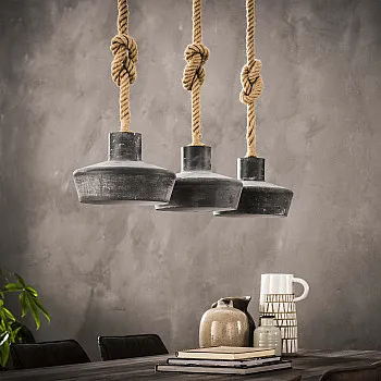 Luster 80-42 3 x Ø28cm Concrete look Luster 80-42 3 x Ø28cm Concrete look
