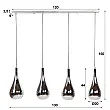 Luster 83-08 4 x Ø20cm Chromed glass Luster 83-08 4 x Ø20cm Chromed glass