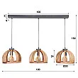 Luster 83-65 Wooden curved mango frame Luster 83-65 Wooden curved mango frame