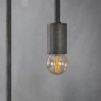 Filament LED žiarovka 84-63 Ø4,5cm Amber glass