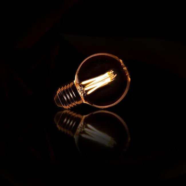 Filament LED žiarovka 84-65 Ø7cm Amber glass