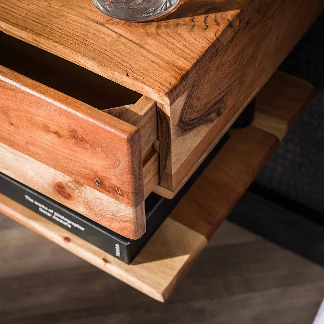 Nočný stolík 22-97 Shelve Drevo Acacia