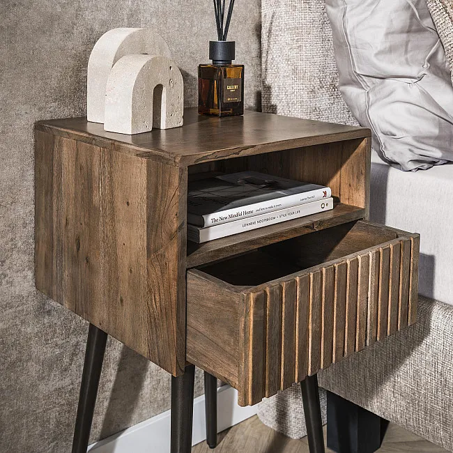 Nočný stolík 30-13 Carve Drevo Acacia