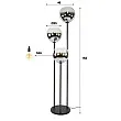 Stojaca lampa 71-09 Bubble 3L Smoked Glass