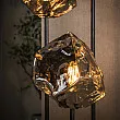 Stojaca lampa 72-26 Rock 3L Chrome glass