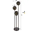 Stojaca lampa 74-50A Stellar 3L Brown Glass