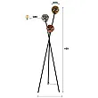 Stojaca lampa 77-76 Molecule 3L Multicolour Glass