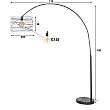 Stojaca lampa 79-62 Curl 1L