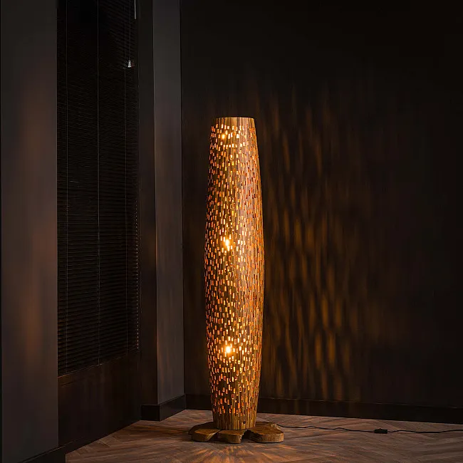 Stojaca lampa 80-81 Bars 3L Drevo Teak