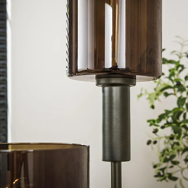 Stojaca lampa 84-35 Sepiora 3L Brown Glass