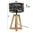 Stolová lampa 76-71 Twist 1L Drevo Mango