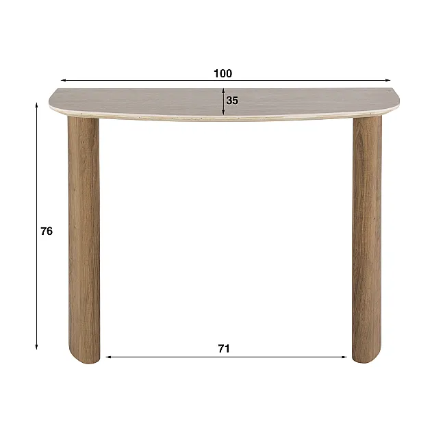 Toaletný stolík/Konzola Romano 45-67 Ceramic Travertine