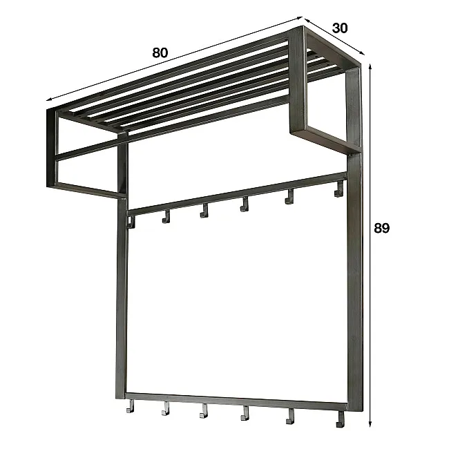 Vešiak 55-73 Industrial 6 Hooks Vešiak 55-73 Industrial 6 Hooks